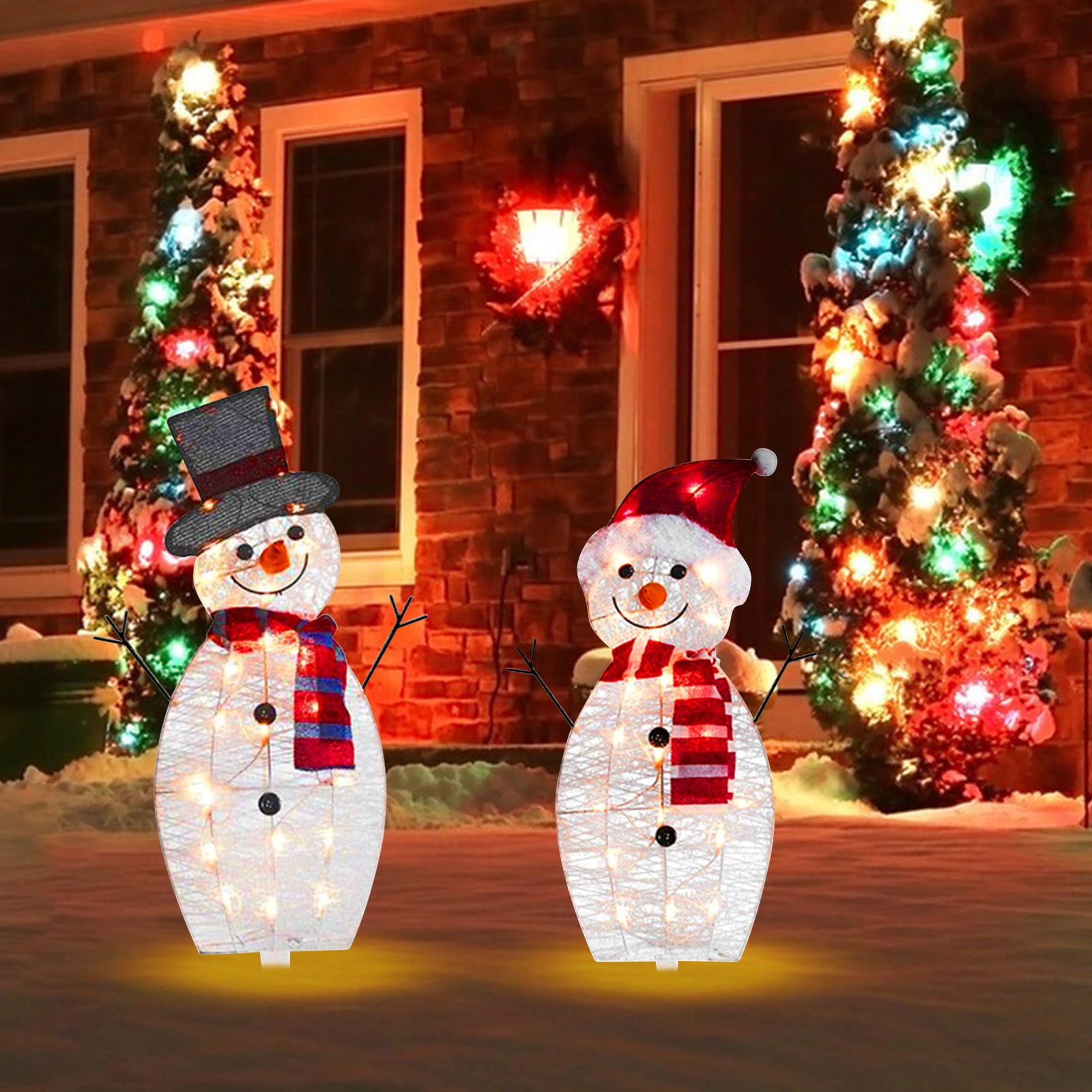 LED Penguin Christmas Light-Up Garden Decor - Acrylic Luminescent