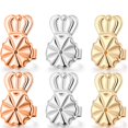 thumbnail image 2 of LNGOOR  3 Pairs Earring Lifters Hypoallergenic Earring Backs For Droopy Ears Adjustable Earring Backs For Heavy Earring, 2 of 8