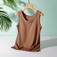 thumbnail image 1 of UPPADA Womens Crewneck Tank Tops Summer Sleeveless Scoop Neck Tees Solid Color Basic Slim Fitted Cami Shirts Womens Tank Tops Camisole Top Built In Bra Adjustable Straps,Prime of Days 2025, 1 of 6