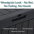 thumbnail image 4 of Sunnydaze Lockable Outdoor Small Deck Box with Storage and Side Handles - 32-Gal. - Phantom Gray, 4 of 10