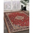 thumbnail image 2 of Ahgly Company Indoor Rectangle Traditional Orange Salmon Pink Medallion Area Rugs, 2' x 3', 2 of 6