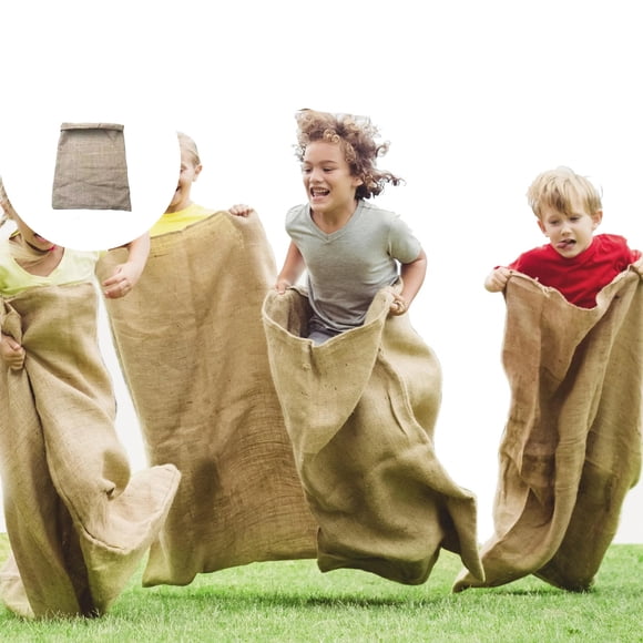 Dvruxg Large Burlap Potato Sack Race Bags, Potato Sacks Racing Bags for Outdoor Play, Family Reunion, Outdoor Picnic Party, Outside Yard Lawn Games