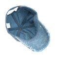thumbnail image 3 of Unisex Casual Denim Hole Splice Hat Adjustable Washed Baseball Cap, 3 of 4