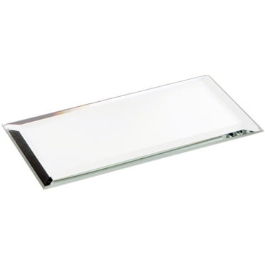 Plymor Miroir Rectangulaire en Verre Biseauté 2 Pouces x 4 Pouces, 3mm d'Épaisseur, Lot de 6