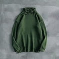 thumbnail image 2 of cfhntfmh Oversized Sweaters for Men Fashion High Neck Baggy Sweaters Fall Winter Warm Long Sleeve Solid Pullover Shirts, 2 of 3