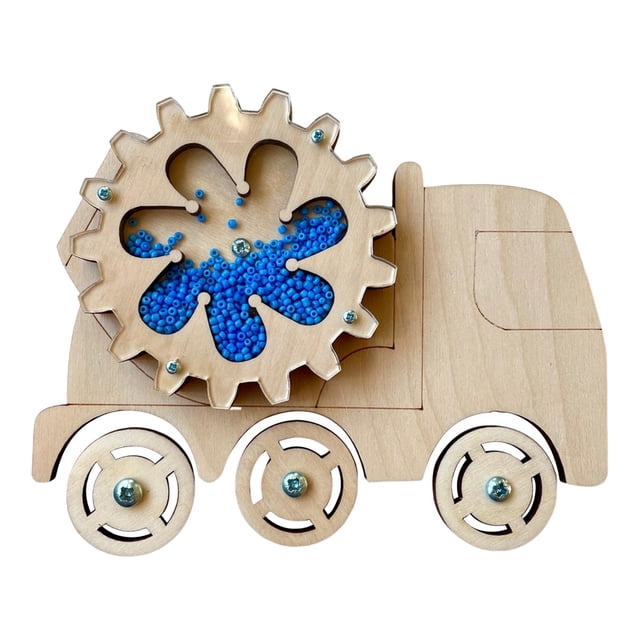 Milaget Tableau d'Activités Accessoires DIY Matériel Éducatif Précoce Accessoires d'Enseignement Camion de Base
