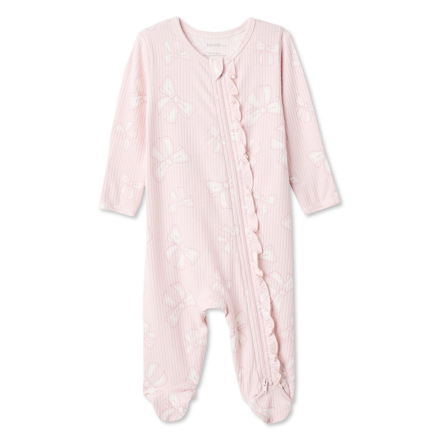 George Baby Girls' Two-Way Zip Sleeper
