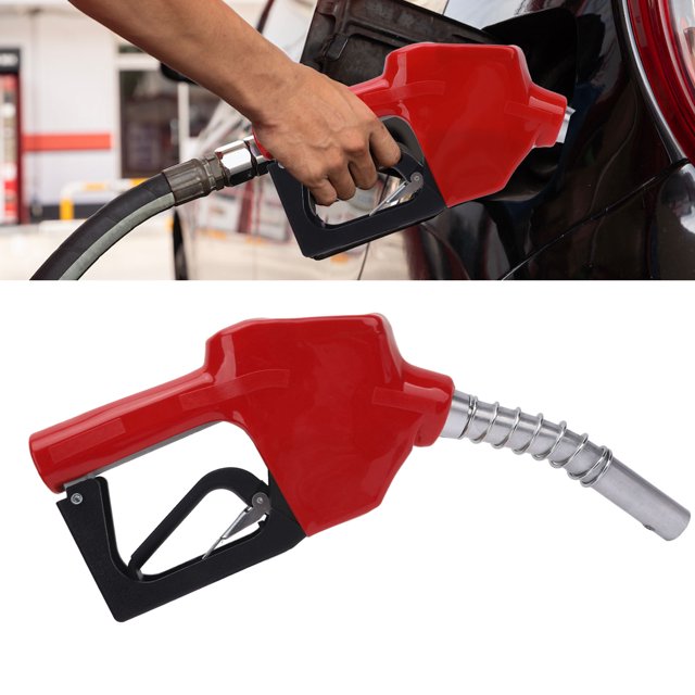 Automatic Shut Off Fuel Nozzle Multifunctional Red Gas Fuel Refilling Nozzle for Petrol Gasoline Kerosene