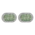 thumbnail image 3 of Youkk Bathroom Rugs Water Absorbent Floor Bath Mat Carpet Chrysanthemum Oval 40x60cm 2Set, 3 of 6