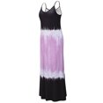thumbnail image 4 of Women Colorblock Gradient Sleeveless V Neck Sling Maxi Dress, 4 of 5