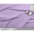 thumbnail image 2 of Soimoi Purple Moss Georgette Fabric Plaid Check Print Fabric by the Yard 42 Inch Wide, 2 of 3