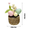 thumbnail image 3 of Boovnll Easter Eggs Potted , Simulated Leaf & Eggs Artificial Eggs Flowers Easter Decorations for Table Easter Decor for Easter Kitchen Dining Table Centerpiece, Easter Decorations, 3 of 6