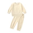thumbnail image 1 of WEAIXIMIUNG Boys Outfits Size 5-6 Toddler Kids Boys Girls Winter Long Sleeve Sports Solid Colour Tops Pants 2Pcs Outfits Clothes Set, 1 of 3
