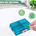 thumbnail image 4 of Vitamin Organizer 8 Compartments Pill Box | Portable Travel Medicine Case | Small Unique Shape Storage Container for Vitamins, Supplements, Pills | Waterproof Daily Organizer for Home,, 4 of 7