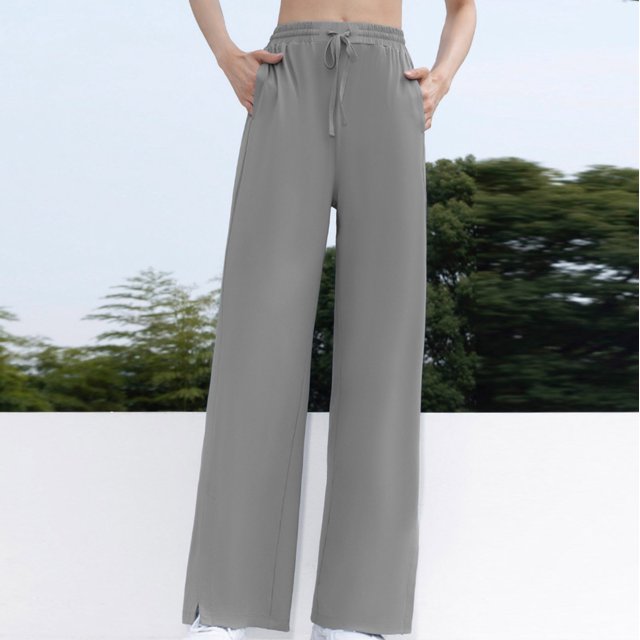 RKSTN Womens Pants Wide Leg Pants With Loose Drape, High Elasticity, Sun Protection, Quick Drying Sports Pants Loose Comfortable Pants