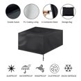 thumbnail image 4 of Extérieur Oxford Tissu Imperméable Chaise de Table Housse de Protection contre la Poussière de Soleil (120 * 120 * 74), 4 of 11