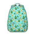 thumbnail image 1 of Fresh Avocado Students Backpack Cute Avocado Print School Bag with Avocado Aesthetic Design, Lightweight and Wear-Resistant, 1 of 4