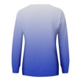 thumbnail image 4 of RKSTN Chandails en Molleton pour Femmes Mode Automne 2023 Couleur Dégradée Manches Longues Chandail en Molleton Grande Taille Ample Col Rond Doux Chandail Tops, 4 of 5