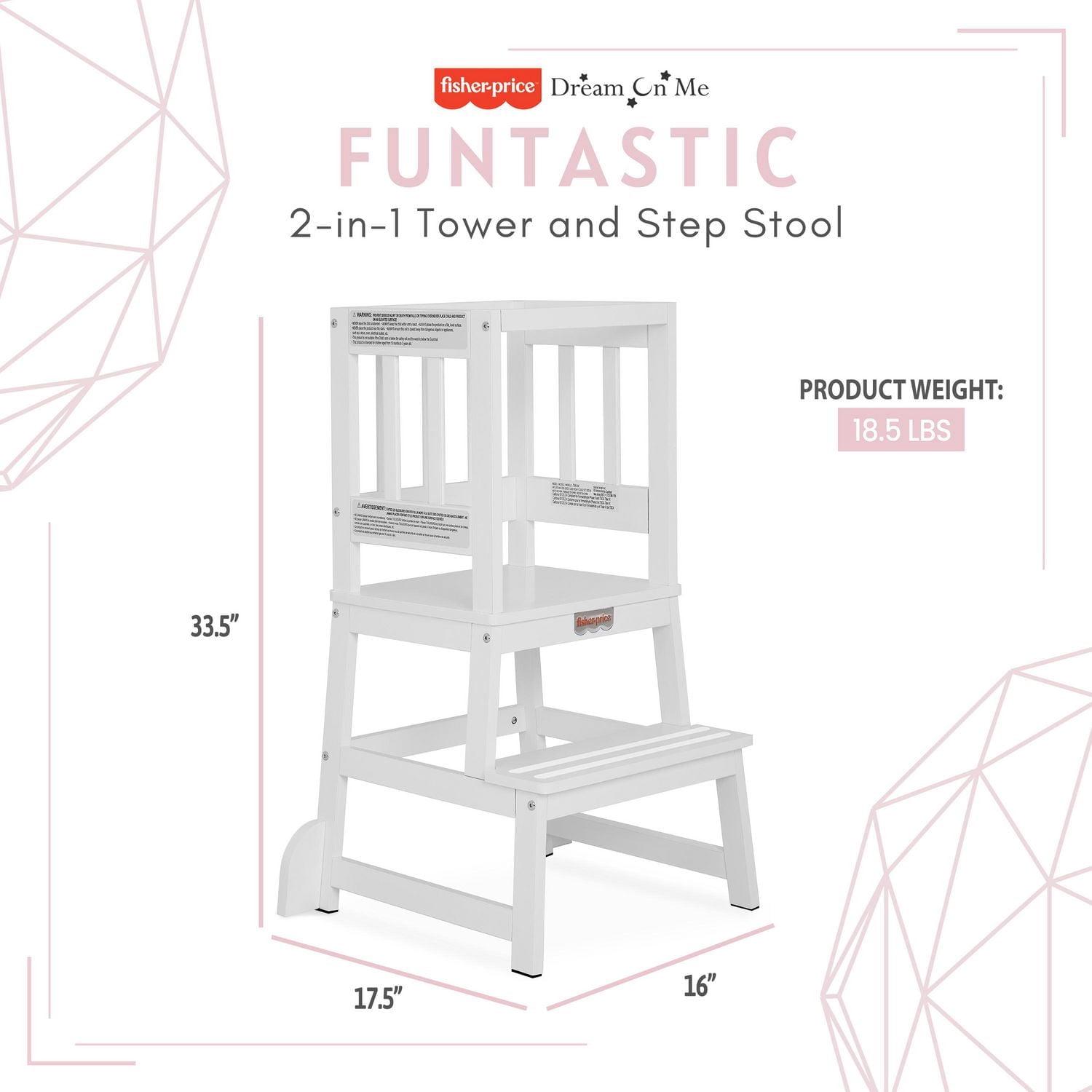 Fisher Price 2-en-1 Tour et tabouret Funtastic