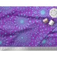 thumbnail image 2 of Soimoi Purple Moss Georgette Fabric Artistic Geometric Print Fabric by Yard 42 Inch Wide, 2 of 5