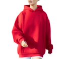 thumbnail image 2 of IMENGL Hoodies oversized sweatshirts pullover, Red M, Size M-XL, 2 of 7