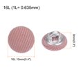 thumbnail image 2 of Unique Bargains 10pcs 16L Fabric Cloth Covered Button 10mm Round Metal Shank Sewing Buttons for Suits Dress Blouses, Deep Pink, 2 of 5