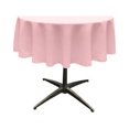 thumbnail image 1 of LA Linen TCpop51R-PinkLgtP37 Polyester Poplin Tablecloth, Light Pink - 51 in. Round, 1 of 1