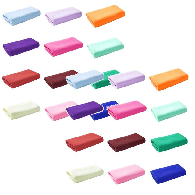 Oleegame 2PC Ten Dollar Items 10 Pack Microfiber Dish Cloth For Washing Dishes Dish Towel Rags Kitchen Washcloth Cleaning Cloths (10*10 Random Color) Pink