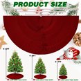 thumbnail image 4 of Wzzjkit Christmas Tree Skirt, Red and White Backgrond Snowflake Tree Skirt, Winter Xmas Tree Mat Decor for Home Party Holiday Decorations (Multiple Styles Available), 4 of 9