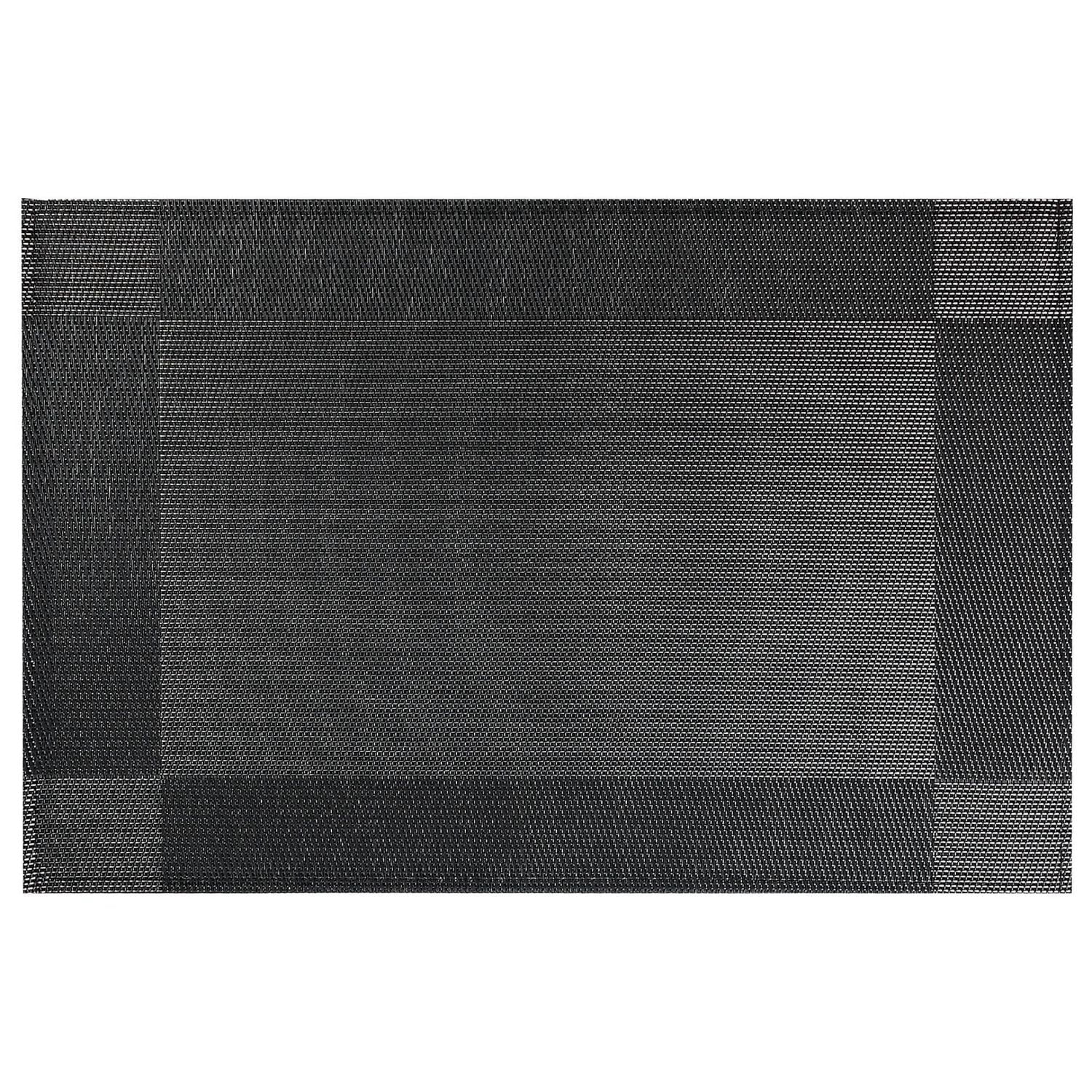 Vinyl Placemat (Classic) (Charbon De Bois) (Ensemble De 12)