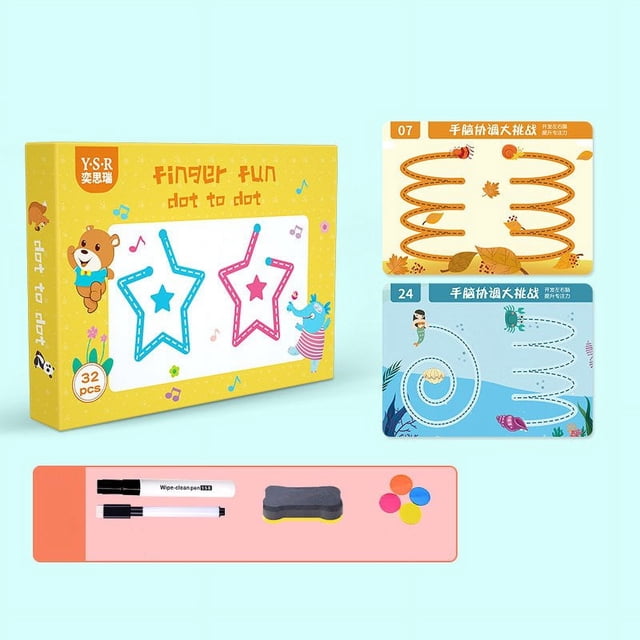 PENGXIANG Magical Tracing Workbook Reusable Calligraphy Copybook Toddler Learning Activities For Kids Children E