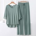 thumbnail image 1 of Weiqiqre Pyjamas pour Femmes Pyjamas Rafraîchissants Ensembles d'Été Assortis Manches Courtes Ensemble de Détente Femmes, 1 of 3