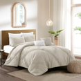 thumbnail image 1 of Grace Living Ensemble de Couette en Polyester Fitzgerald - Plissée, Couleur Neutre Unie, 1 of 6