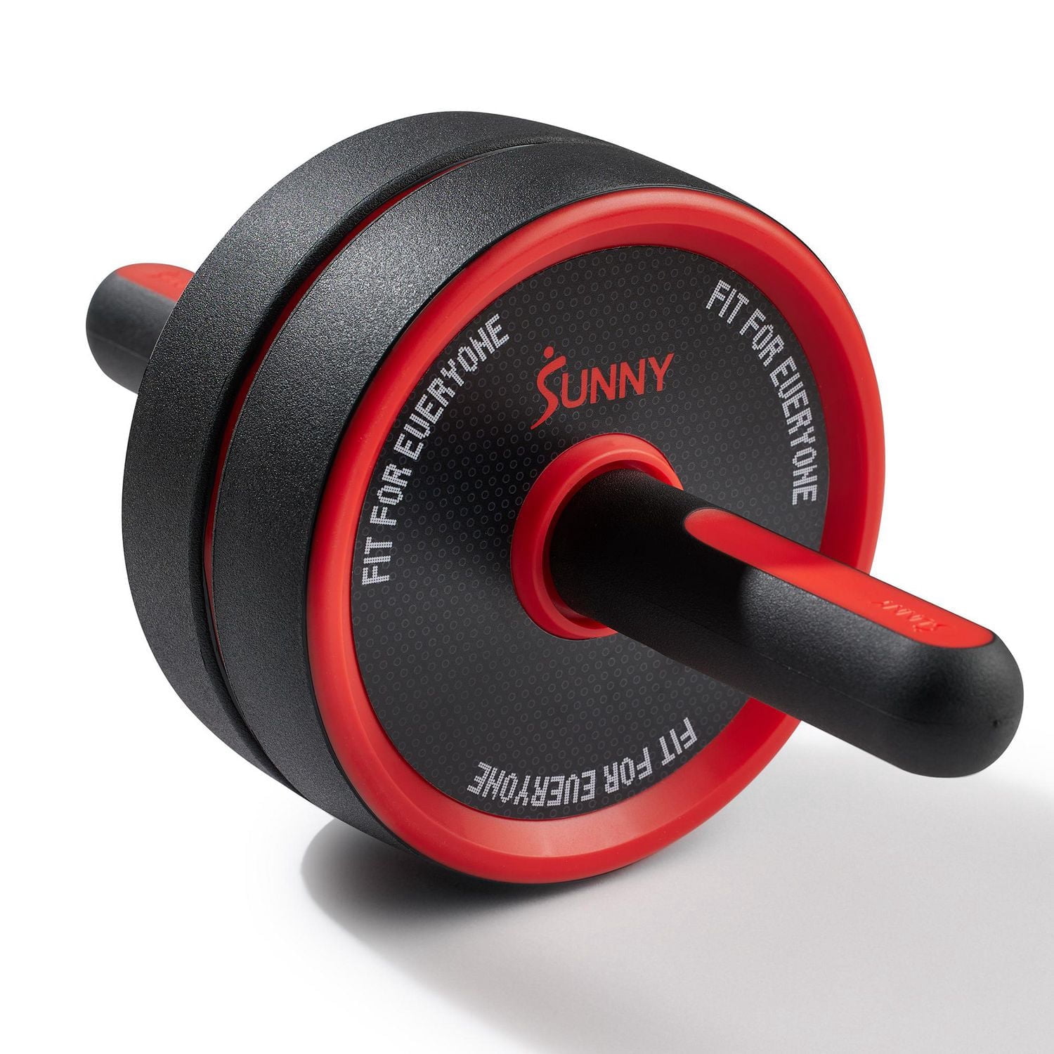 Sunny Health & Fitness Roue Abdominale, Conception Ultra-Large, Construction Durable, Compacte et Portable, Poignées Antidérapantes avec Tapis pour Genoux, Entraînement à Domicile pour Exercices Abdom