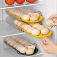 thumbnail image 2 of Boîte de Rangement pour Oeufs Type de Tiroir Grande Capacité Réfrigérateur Transparent Récipient pour Oeufs de Canard Équipement de Tri pour la Vie Quotidienne, 2 of 12