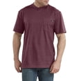 thumbnail image 1 of Dickies Mens Short Sleeve Heavyweight Crew Neck, 3XL, Burgundy Single Dye, 1 of 2