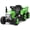 Green, variant on Costway 12V Kids Ride On Tractor with Trailer Ground Loader w/ RC & Lights Red