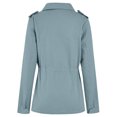thumbnail image 1 of Innerwin Veste Militaire Femme à Revers Automne Couleur Unie Ajustée Bleu Ciel 3TG, 1 of 4