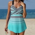thumbnail image 1 of EGNMCR Bikini Set Swimsuits For Women Two Piece Bathing Suits Floral Print Tank Tops With Boyshorts Tummy Control Swimming Suits, 1 of 1