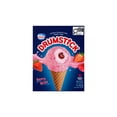 thumbnail image 1 of DRUMSTICK Berry Bliss Cone, Strawberry Frozen Dessert, White Chocolatey Coating, 4 x 125 ml, 1 of 5
