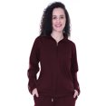 thumbnail image 1 of Moomaya Veste Zippée Unie pour Femmes, Haut de Jogging à Manches Longues avec Poches, 1 of 7