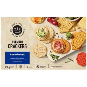 Our Finest Premium Crackers Assortment 250g Box (Cardboard)