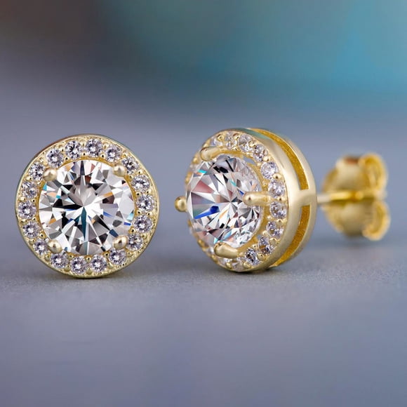 Up to 65% Off 925 Gold Rose Gold Stud Earrings for Women Fashion Jewelry Necklace Rings Earring Jewelry on Clearance