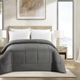 thumbnail image 2 of Swift Home Basic Down Alternative Comforter, All Season Hypoallergenic Cozy Comforter, Twin, Grey, 2 of 8