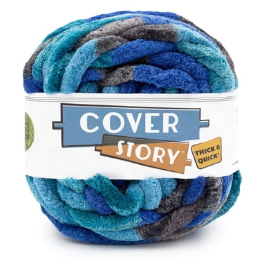 Lion Brand Cover Story™ Thick & Quick® Coastline Yarn #7 Jumbo Yarn, 300g/ 366m - 1CT