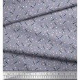 thumbnail image 2 of Soimoi Polyester Crepe Fabric Baseball Sports Print Sewing Fabric Yard 52 Inch Wide, 2 of 3
