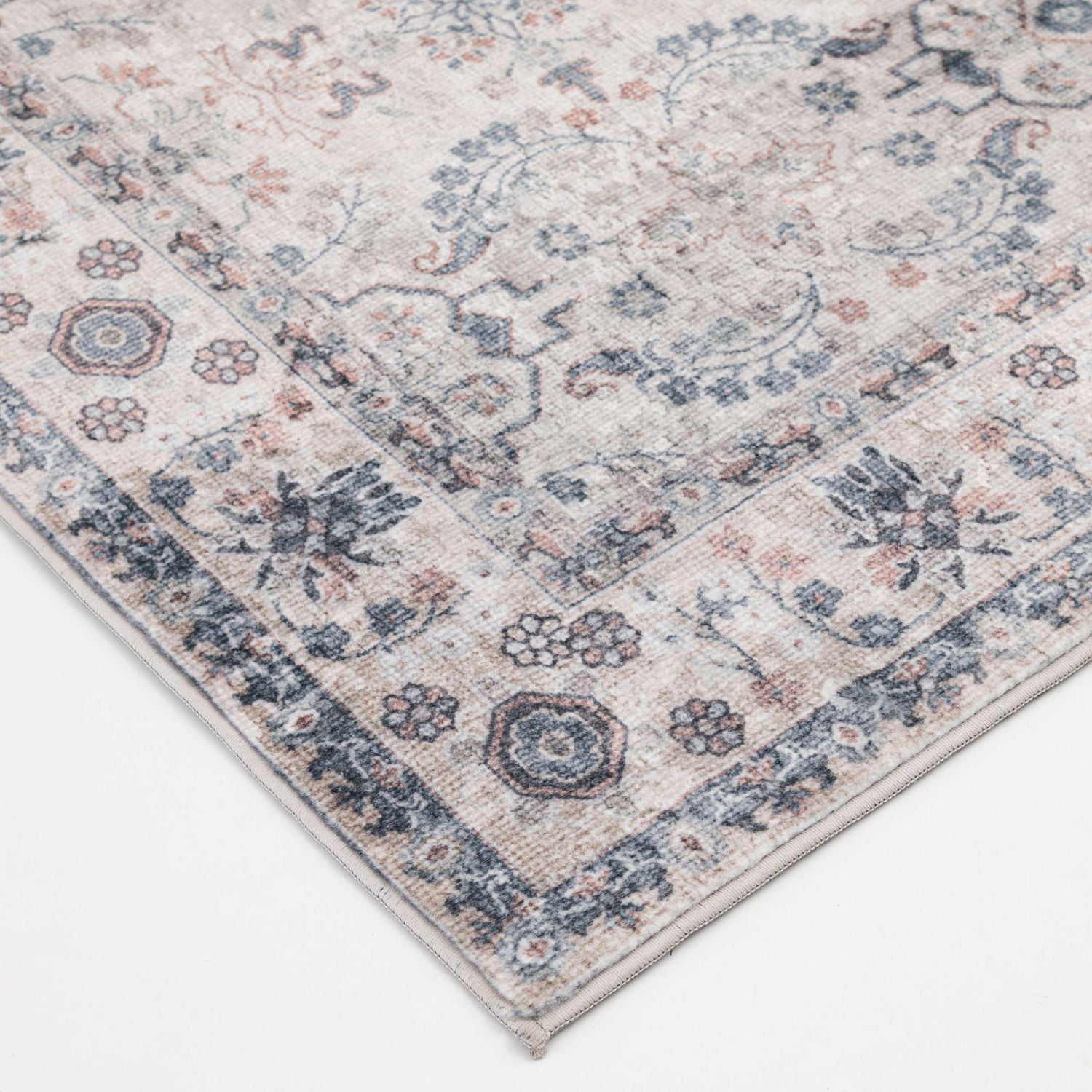 Tapis tissé gris clair et gris foncé Banburry