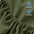 thumbnail image 4 of Bare Home Fitted Sheet - 22" Extra Deep Pocket - Premium 1800 Collection - Queen, Cypress, 4 of 7
