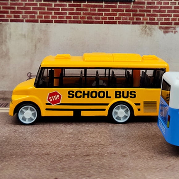 Modèle de Voiture Populaire Autobus Scolaire Voiture Jouet en Alliage Ornement Décoratif pour Enfants Garçons - Idéal pour les Collectionneurs et les Passionnés de Tous Âges