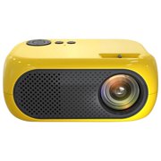 Lksixu (U.S. Specifications) LED Portable Mini Projector HD 1080P Projector U Disk Plug-in Card, Home HD Projector Video Projector Electronics for Home Office School
